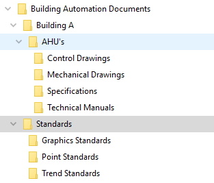 Building Automation Document Repository Layout