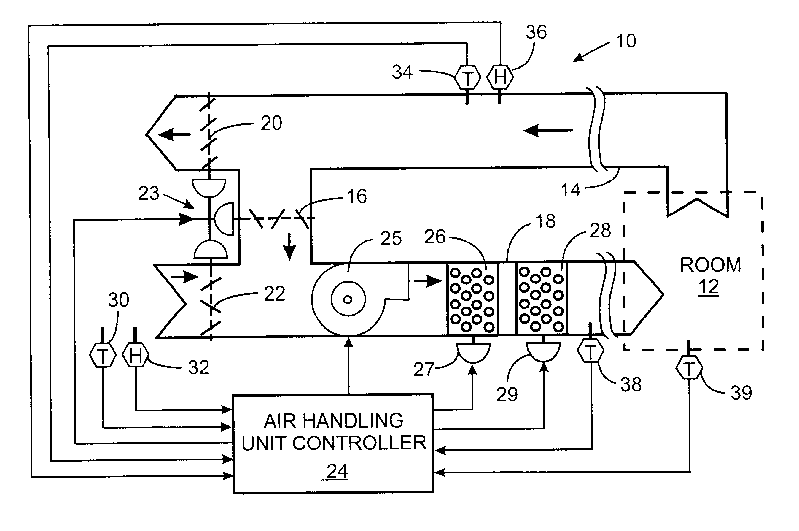 Image result for Air handling unit controls drawing